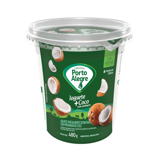 Iogurte de Coco  Porto Alegre Pote 480g