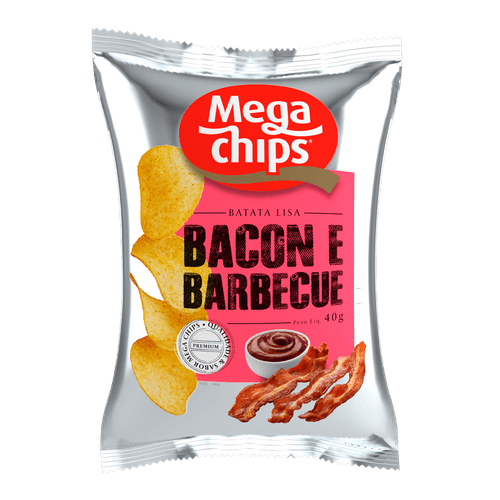Salg Batata Mega Chips 40g Lisa Bacon Barbecue