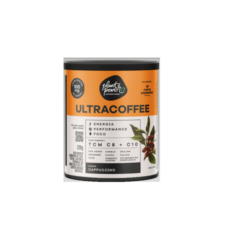 Suplemento Alimentar Pó Cappuccino Positive Plant Power Ultracoffee Lata 220g