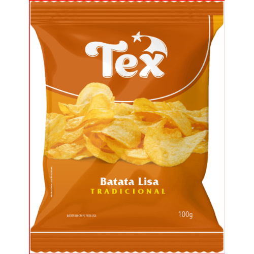 Batata Frita Lisa Chips Tradicional Tex Pacote 100g