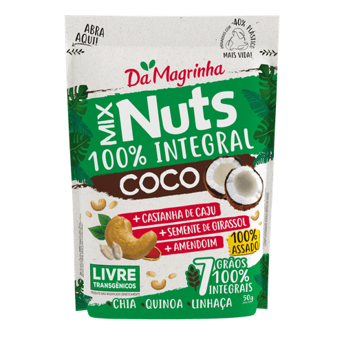Mix Nuts 100% Integral de Coco da Magrinha 50g