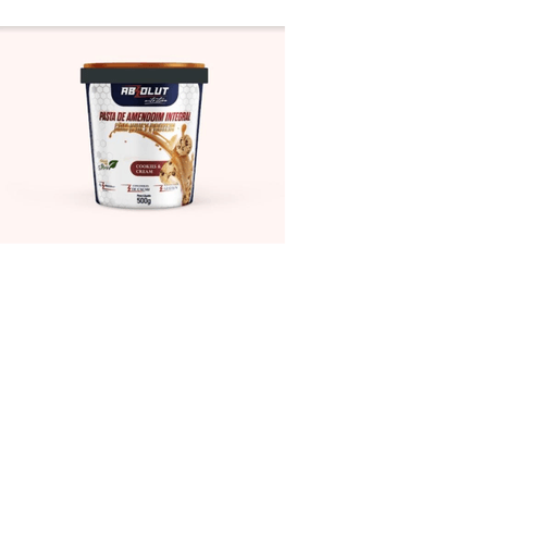 Pasta de Amendoim Integral Sabor Cookies e Cream Absolut Nutrition 500g
