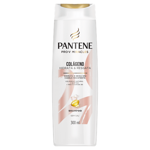 Shampoo Pantene Pro-V Miracles Colágeno Hidrata & Resgata Frasco 300ml