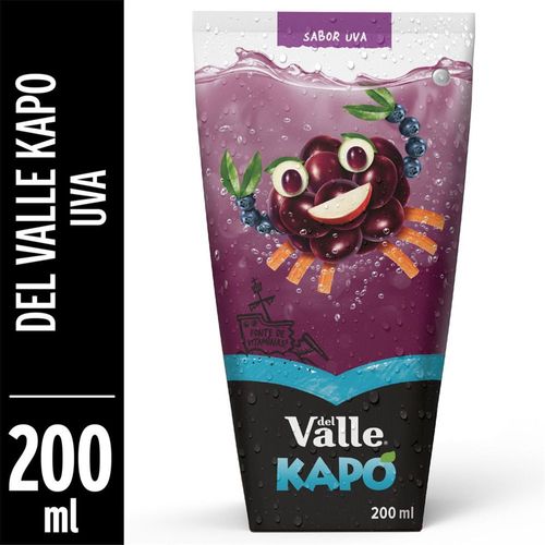 Bebida de Fruta Del Valle Kapo Uva Tetra Pak 200ml