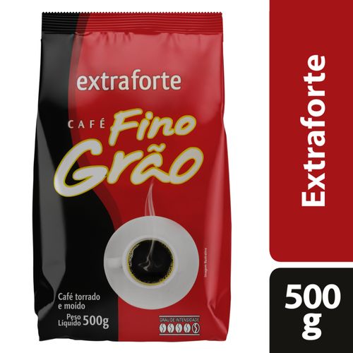 Café Torrado e Moído Extraforte Fino Grão Pacote 500g