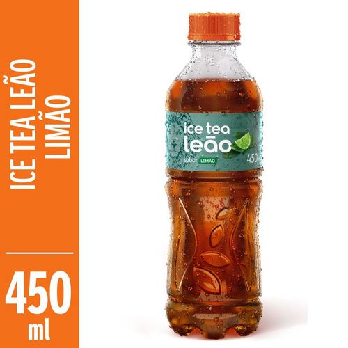Chá Preto Ice Tea Limão Leão Garrafa 450ml