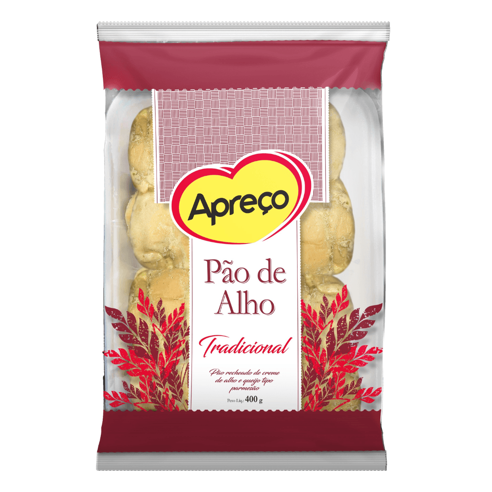 Pão de Alho Tradicional Apoio 400g
