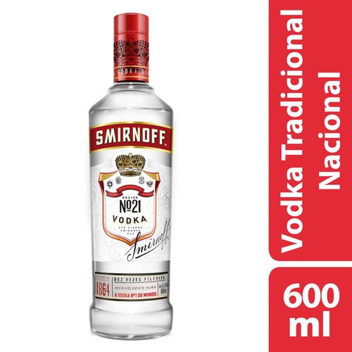 Vodka Destilada Recipe Nº21 Smirnoff Garrafa 600ml