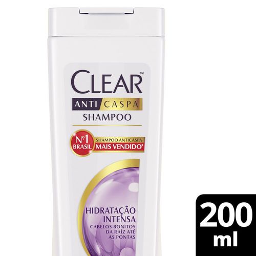 Shampoo Anticaspa Nutritivo Nutrium 10 Clear Women Hidratação Intensa Frasco 200ml