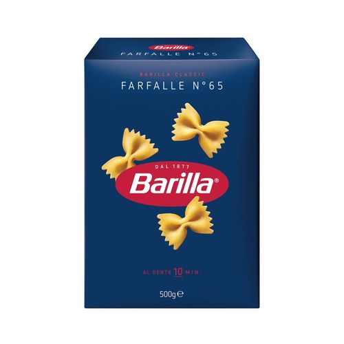 Massa-Italiana-Barilla-Farfalle-Grano-Duro-500g