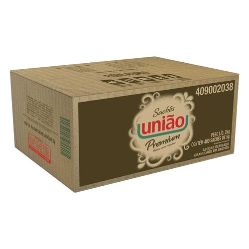 Acucar-Refinado-Uniao-Granulado-Sache-5g-com-400-Unidades Acucar-Refinado-Uniao-Granulado-Sache-5g-com-400-Unidades
