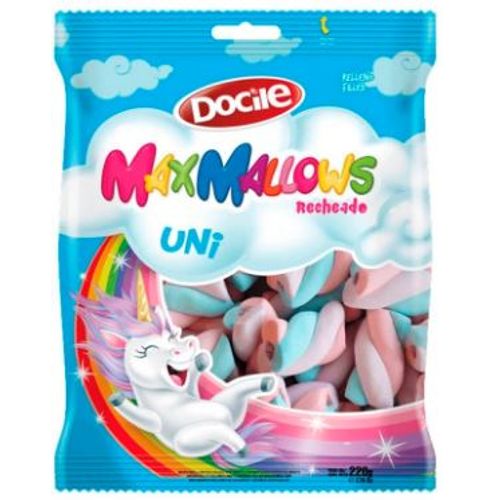 Marshmallow-Baunilha-Recheio-Morango-Uni-Docile-Maxmallows-Pacote-220g