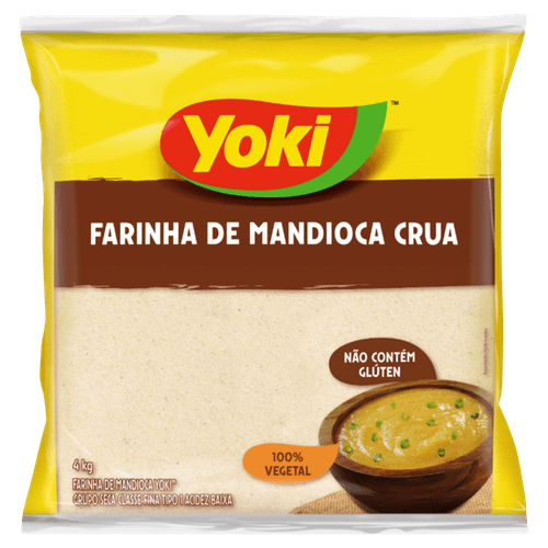 Farinha-de-Mandioca-Tipo-1-Crua-Yoki-Pacote-4kg