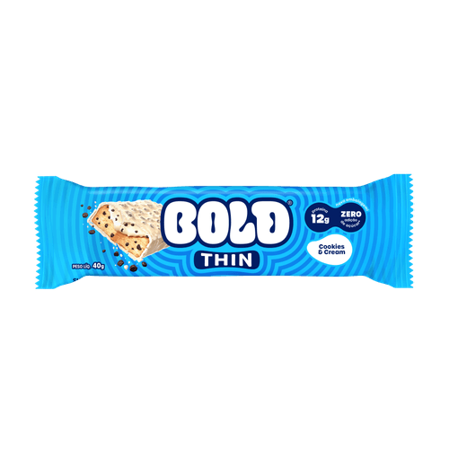 Suplemento-Alimentar-Barra-de-Proteina-12g-Proteina-Cookies---Cream-sem-Adicao-de-Acucar-Bold-Thin-Pacote-40g Suplemento-Alimentar-Barra-de-Proteina-12g-Proteina-Cookies---Cream-sem-Adicao-de-Acucar-Bold-Thin-Pacote-40g