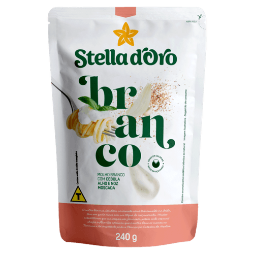 Molho-Branco-com-Cebola-Alho-e-Noz-Moscada-Stella-D-oro-Sache-240g Molho-Branco-com-Cebola-Alho-e-Noz-Moscada-Stella-D-oro-Sache-240g
