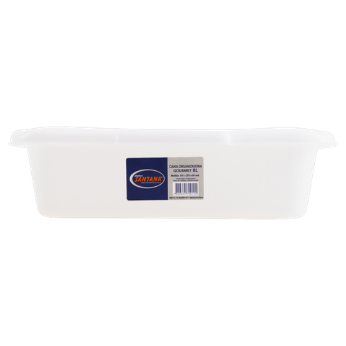 Caixa-Organizadora-Branca-Gourmet-8l-Plasticos-Santana Caixa-Organizadora-Branca-Gourmet-8l-Plasticos-Santana