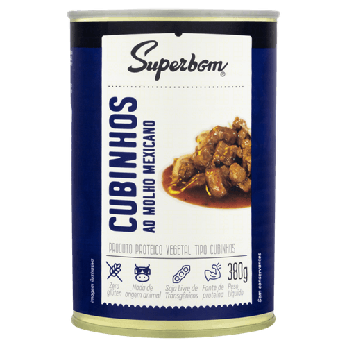 Cubinho-Proteico-ao-Molho-Mexicano-Vegetal-Superbom-Lata-380g