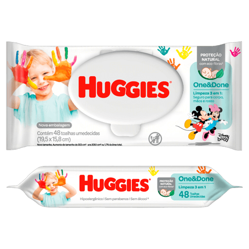 Toalha-Umedecida-Infantil-Disney-Baby-Huggies-One---Done-Pacote-48-Unidades Toalha-Umedecida-Infantil-Disney-Baby-Huggies-One---Done-Pacote-48-Unidades