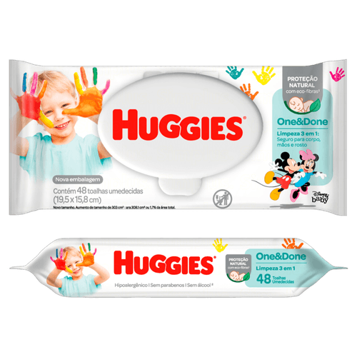 Toalha-Umedecida-Infantil-Disney-Baby-Huggies-One---Done-Pacote-48-Unidades