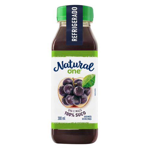 Suco-Misto-Uva-e-Maca-sem-Adicao-de-Acucar-Natural-One-Refrigerado-Garrafa-300ml
