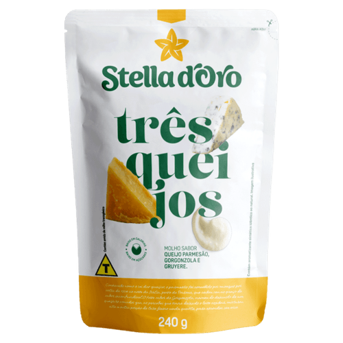 Molho-Tres-Queijos-Parmesao-Gorgonzola-e-Gruyere-Stella-D-oro-Sache-240g Molho-Tres-Queijos-Parmesao-Gorgonzola-e-Gruyere-Stella-D-oro-Sache-240g