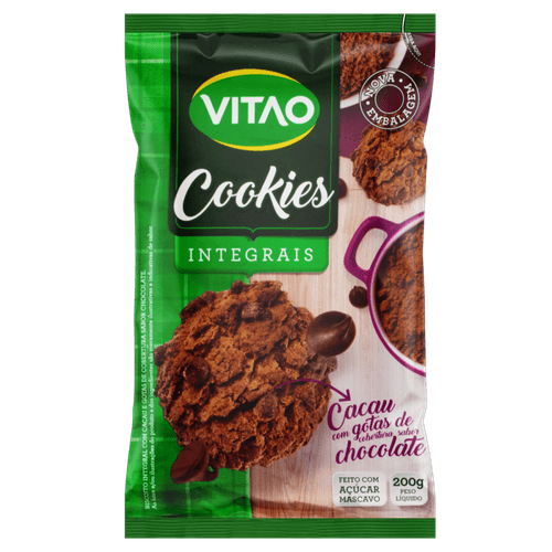 Biscoito-Cookie-Integral-Cacau-com-Gotas-de-Chocolate-Vitao-Pacote-200g
