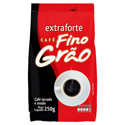 Cafe-Torrado-e-Moido-Extraforte-Fino-Grao-Pacote-250g Cafe-Torrado-e-Moido-Extraforte-Fino-Grao-Pacote-250g