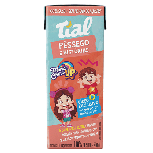 Suco-Misto-de-Pessego-e-Maca-sem-Adicao-de-Acucar-Maria-Clara---JP-Tial-Historias-Caixa-200ml Suco-Misto-de-Pessego-e-Maca-sem-Adicao-de-Acucar-Maria-Clara---JP-Tial-Historias-Caixa-200ml
