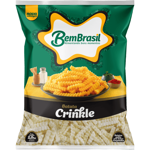 Batata-Palito-Pre-Frita-Crinkle-Congelada-Bem-Brasil-Pacote-2kg