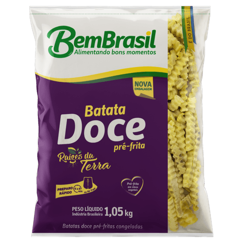 Batata-Doce-Pre-Frita-Congelada-Bem-Brasil-Pacote-105kg Batata-Doce-Pre-Frita-Congelada-Bem-Brasil-Pacote-105kg