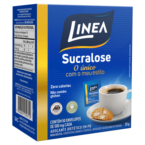 Adocante-Dietetico-em-Po-Sucralose-Linea-Caixa-25g-50-Unidades-de-500mg-Cada Adocante-Dietetico-em-Po-Sucralose-Linea-Caixa-25g-50-Unidades-de-500mg-Cada