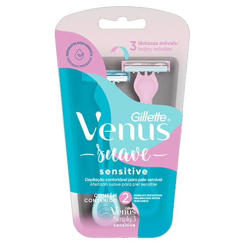 Aparelho-Descartavel-para-Depilar-Gillette-Venus-Simply3-Suave-Sensitive-2-Unidades
