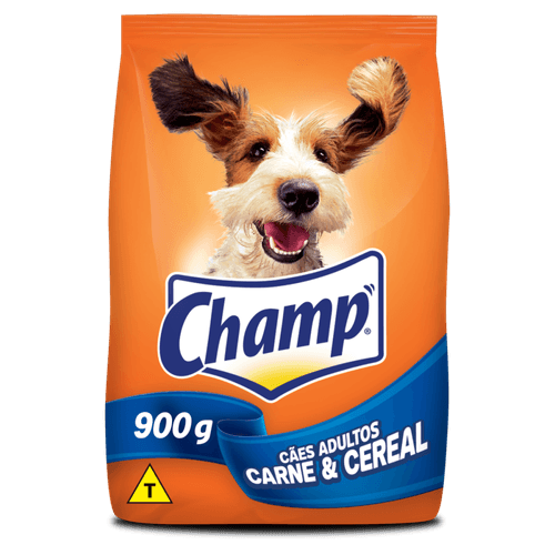 Alimento-Completo-para-Caes-Adultos-Carne---Cereal-Champ-Pacote-900g
