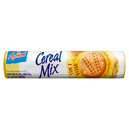 Biscoito-Integral-Aveia-e-Mel-Aymore-Cereal-Mix-Pacote-135g