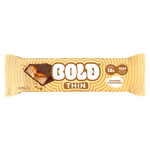 Suplemento-Alimentar-Barra-de-Proteina-12g-Proteina-Caramelo---Amendoim-sem-Adicao-de-Acucar-Bold-Thin-Pacote-40g Suplemento-Alimentar-Barra-de-Proteina-12g-Proteina-Caramelo---Amendoim-sem-Adicao-de-Acucar-Bold-Thin-Pacote-40g