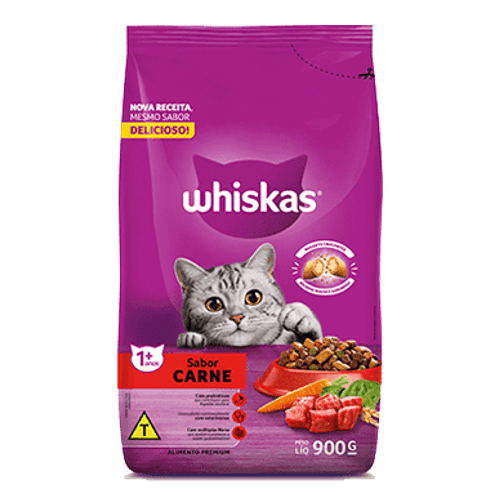 Alimento-Premium-para-Gatos-Castrados-Adultos-Carne-Whiskas-Pacote-900g