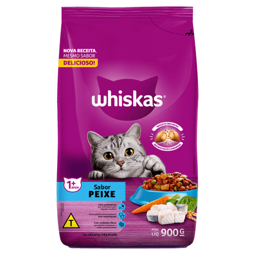 Alimento-Premium-para-Gatos-Adultos-Peixe-Whiskas-Pacote-900g