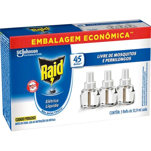 Repelente-Liquido-Eletrico-45-Noites-Raid-Caixa-3-Unidades-329ml-Cada-Refil-Embalagem-Economica