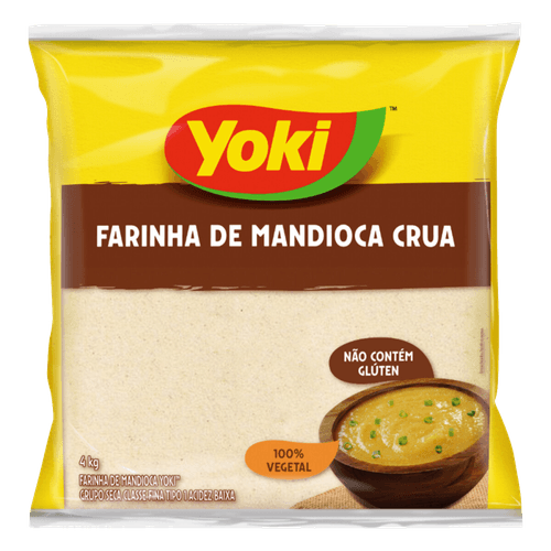 Farinha-de-Mandioca-Tipo-1-Crua-Yoki-Pacote-4kg