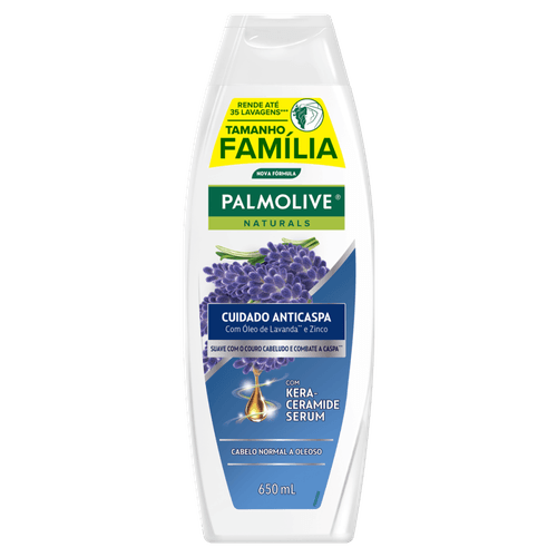 Shampoo-com-Kera-Ceramide-Serum-Oleo-de-Lavanda-e-Zinco-Palmolive-Naturals-Cuidado-Anticaspa-Frasco-650ml-Tamanho-Familia