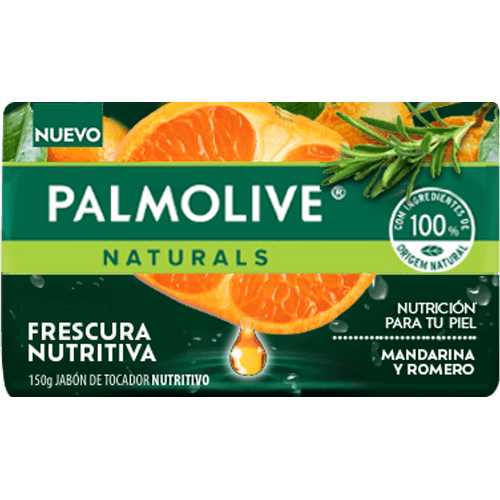 Sabonete-em-Barra-Frescor-Nutritivo-Tangerina-e-Alecrim-Palmolive-Naturals-Envoltorio-150g-Tamanho-Familiar