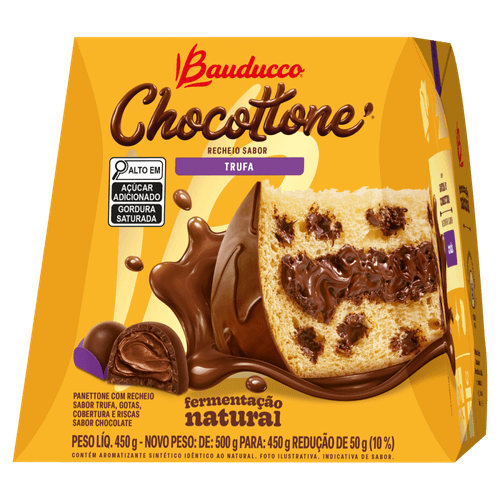 Panettone-Recheio-Trufa-Cobertura-Gotas-e-Riscas-Chocolate-Bauducco-Chocottone-Caixa-450g