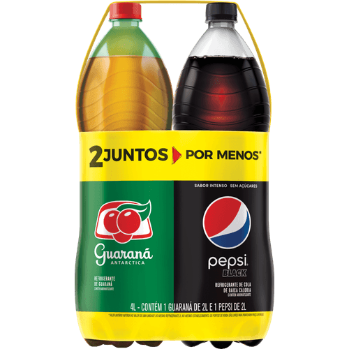 Kit-Refrigerante-Guarana-Antarctica---Cola-Zero-Acucar-Pepsi-Black-2l-Cada-Leve-Mais-Pague-Menos