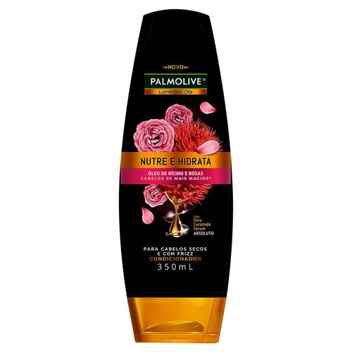 Condicionador-Oleo-de-Ricino-e-Rosas-com-Kera-Ceramide-Serum-Absoluto-Palmolive-Luminous-Oils-Nutre-e-Hidrata-Frasco-350ml