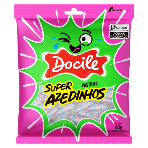 Pastilha-Morango-e-Tutti-Frutti-Docile-Super-Azedinhos-Pacote-90g