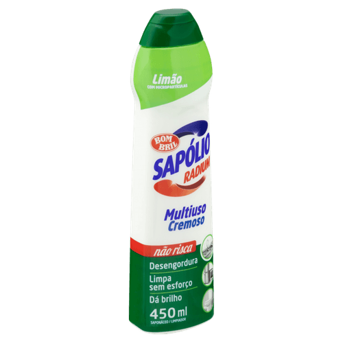 Saponaceo-Cremoso-Multiuso-Limao-com-Microparticulas-Sapolio-Radium-Squeeze-450ml Saponaceo-Cremoso-Multiuso-Limao-com-Microparticulas-Sapolio-Radium-Squeeze-450ml