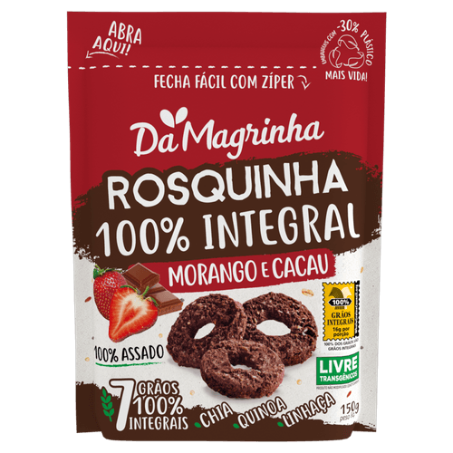 Biscoito-Rosquinha-100--Integral-Morango-e-Cacau-Da-Magrinha-7-Graos-Pouch-150g
