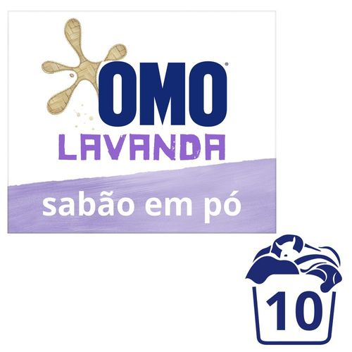 Lava-Roupas em Pó Lavanda Omo Caixa 800g Edição Especial