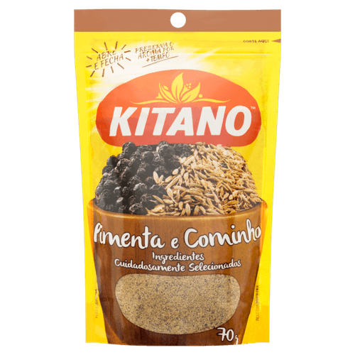 Pimenta-e-Cominho-em-Po-Kitano-Pouch-70g Pimenta-e-Cominho-em-Po-Kitano-Pouch-70g