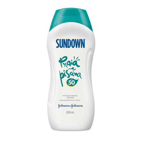 Protetor-Solar-FPS-50-Sundown-Praia-e-Piscina-Frasco-200ml Protetor-Solar-FPS-50-Sundown-Praia-e-Piscina-Frasco-200ml